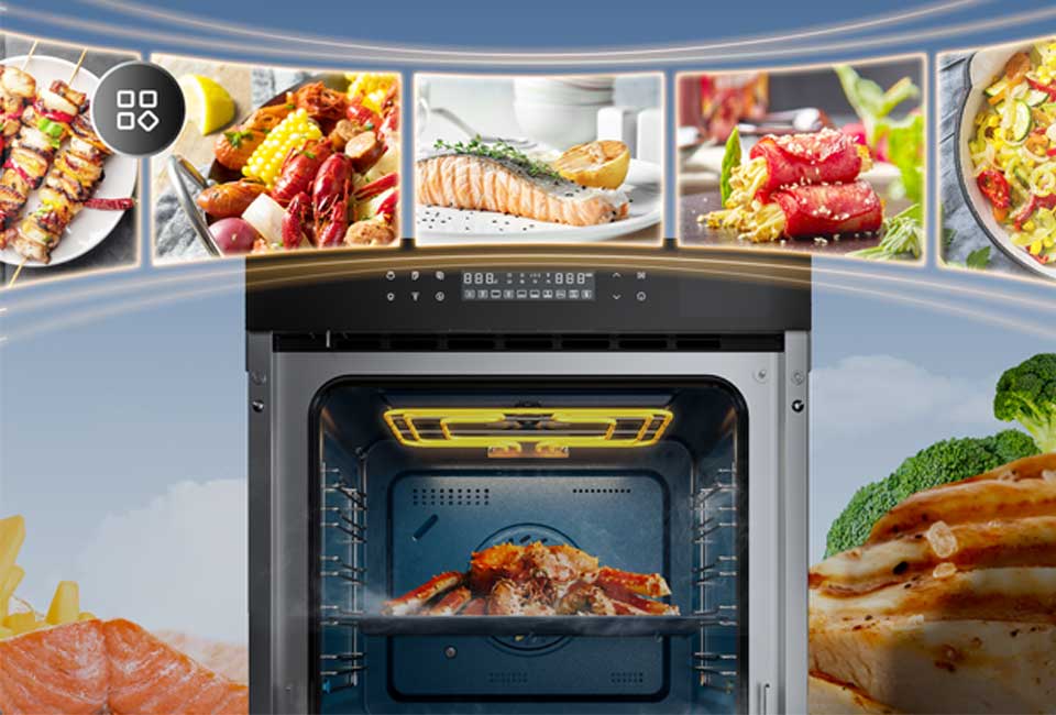 Robam CQ9276H01 cames with 56 smart recipes for you to cook like a chef.